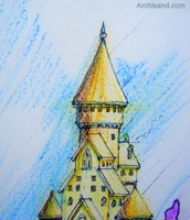 "Hogwarts Castle Sketch" 2005 U.S. Open Sand Castle Competition